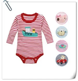 1 предмет; детские комбинезоны в полоску; хлопок; одежда для малышей с длинными рукавами; яркий демисезонный комбинезон для малышей; Одежда для мальчиков и девочек