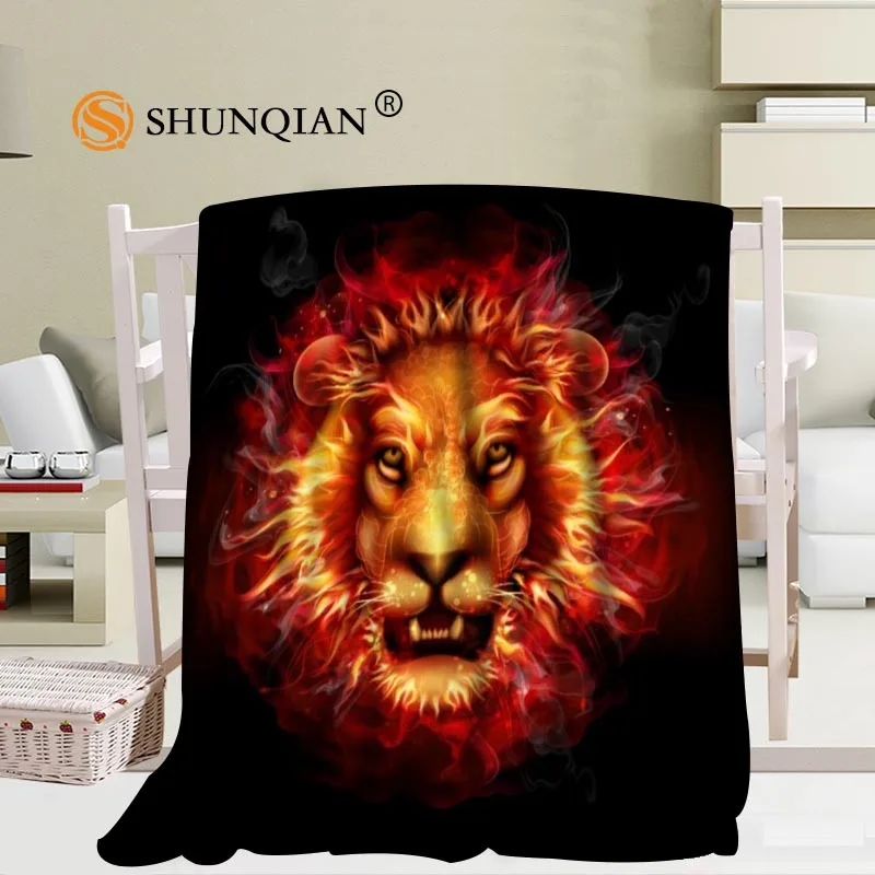 مخصص الأسد بطانية كنبة مكتب بطانية المحمولة بطانية ناعمة السرير الطائرة السفر الكبار المنزل بطانية مخصص الأسد بطانية كنبة مكتب بطانية المحمولة بطانية ناعمة السرير الطائرة السفر الكبار المنزل بطانية