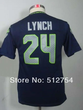 TOPSPORTS 24 Marshawn Lynch Jersey,Kids/Youth Football Jersey,Best quality,Authentic Jersey,Size S--XL,