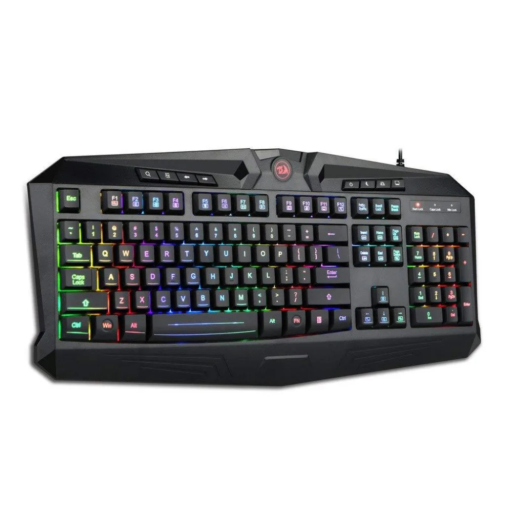 Игровая клавиатура Redragon S101BA гарнитура с микрофоном коврик для мыши