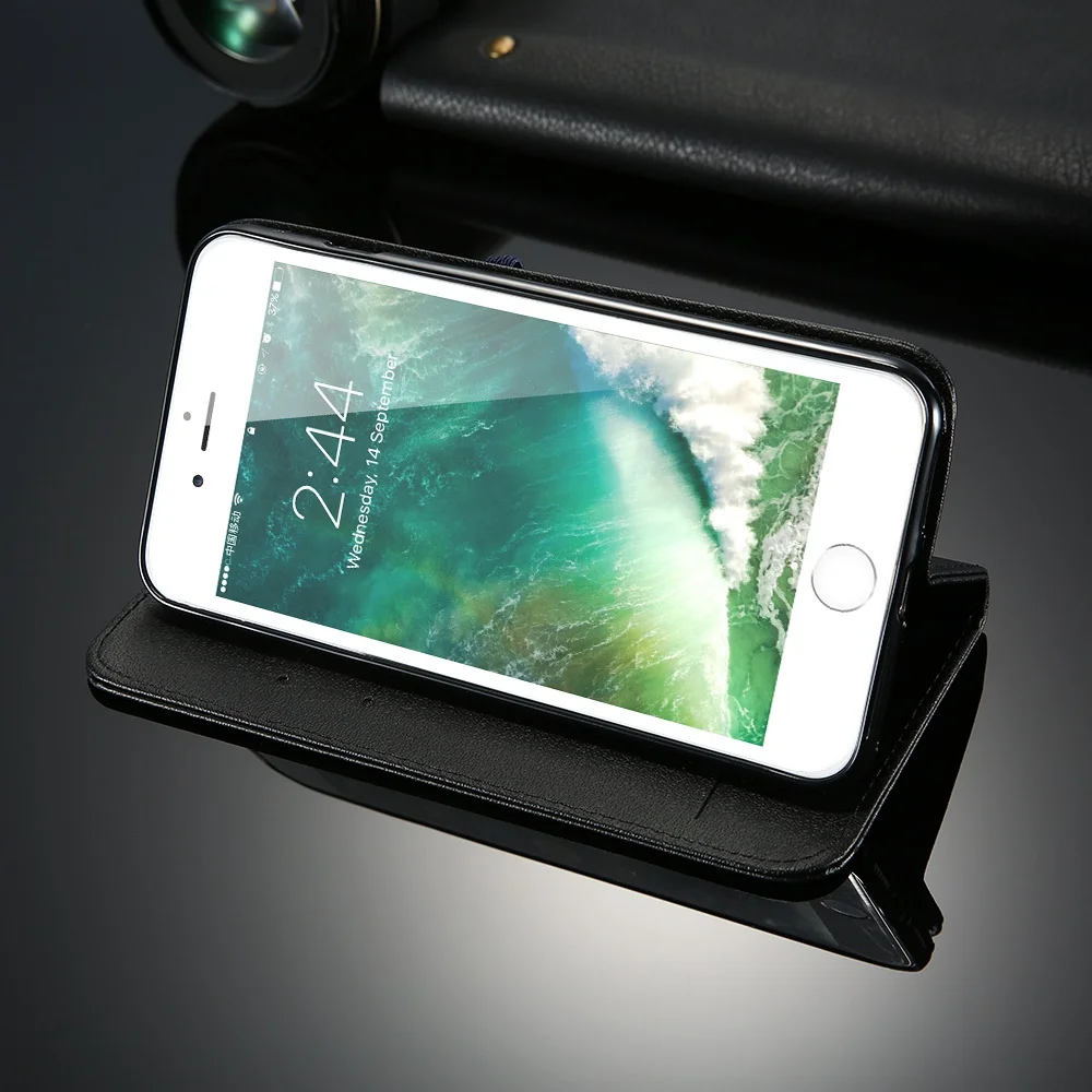 Кожаный чехол FLOVEME для iPhone 6 S 7 Plus 5 5S SE 4 держатель карт флип телефона чехлы