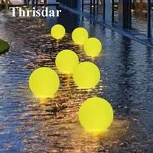Thrisdar RGB IP68 плавательный бассейн плавающий шар светильник сад вечерние бар стол KTV светильник с дистанционным фонтаном диско освещение для ванной