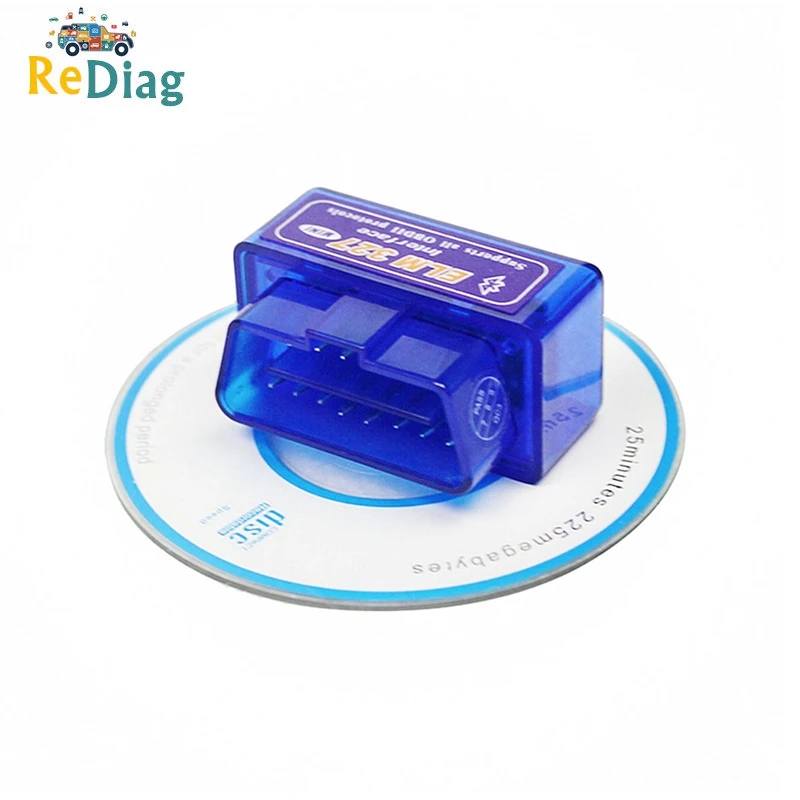 (50 шт./лот) супер мини ELM327 V2.1 OBD2 сканер Bluetooth OBD 2 автомобильный диагностический
