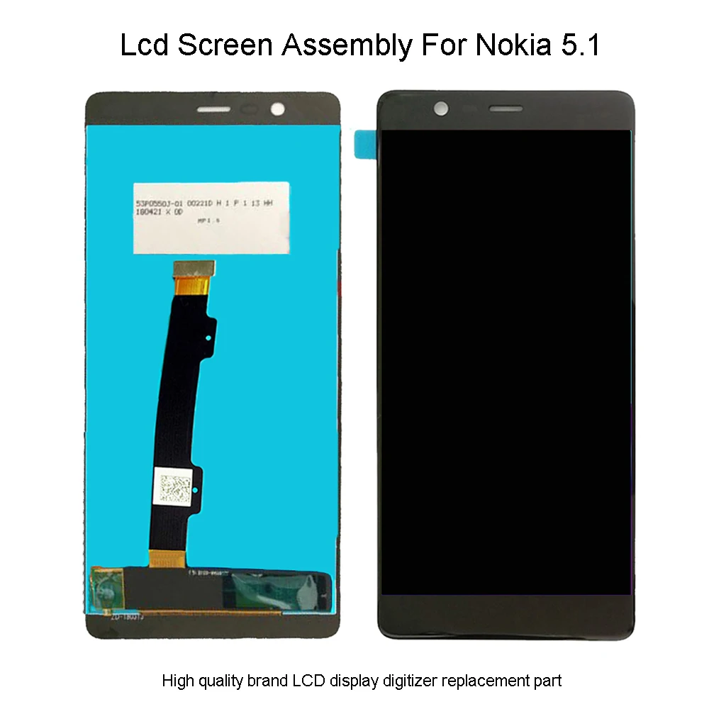 

Quality Lcd For Nokia 5.1 LCD Display Touch Screen Digitizer Assembly For Nokia 5.1 lcd Sensor Panel Replacement