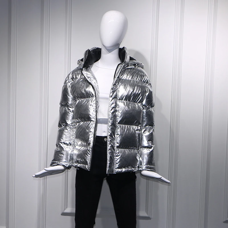 silver down coat