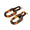 ZIVangela Drop Earrings For Woman New Trendy Designer Tiger Pattern Hollow Oval Dangle Earrings Bohemian Pendants Jewelry Gifts 2
