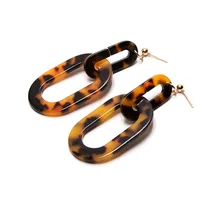ZIVangela Drop Earrings For Woman New Trendy Designer Tiger Pattern Hollow Oval Dangle Earrings Bohemian Pendants Jewelry Gifts 2