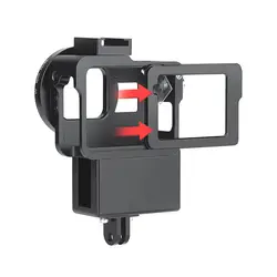 Защитный чехол для спортивной камеры Gopro Hero 7 6 5, металлический защитный чехол с ЧПУ для камеры, чехол с креплением на адаптер для микрофона