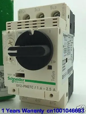 

DHL/EUB 5pcs NEW Original for Schneider GV2-PM07C GV2PM07C 1.6-2.5A Breaker 15-18