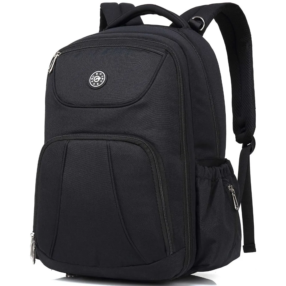 

Diaper Bags for Baby Multi-Function Water Repellent Diaper Bag Backpack for Dad & Mom with Cushioned Changing Pad, Back Straps