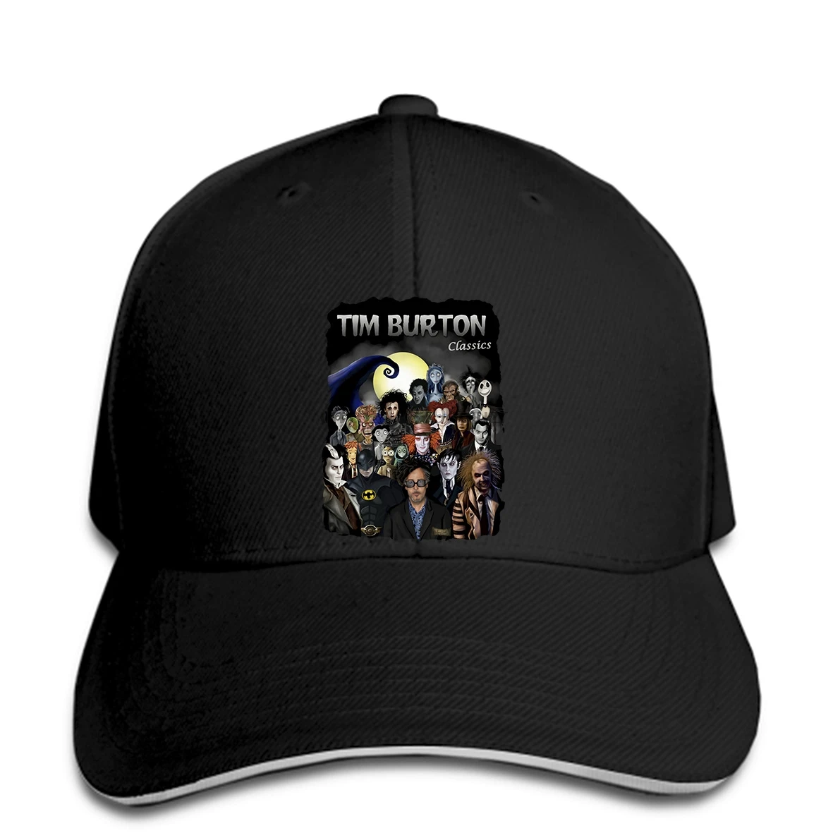 Бейсбольные кепки в стиле хип-хоп, мужские бейсболки с принтом Tim Burton, классические бейсболки Tim Burton wo для мужчин