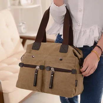 

120917 newhotstacy unisex women men canvas bag female shoulder bag
