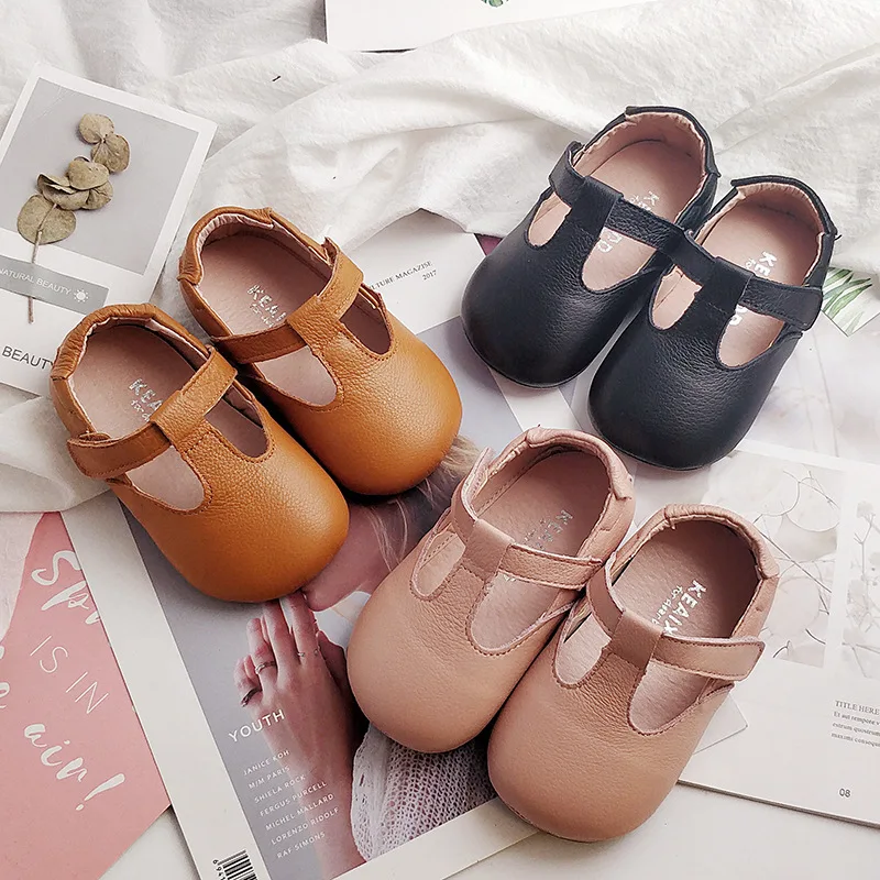 

Toddlers Moccasins Soft Baby Shoes Genuine Leather Kids Shoes Solid Color Girls Shoes Princess Mary Jane Shoes Chaussure Fille