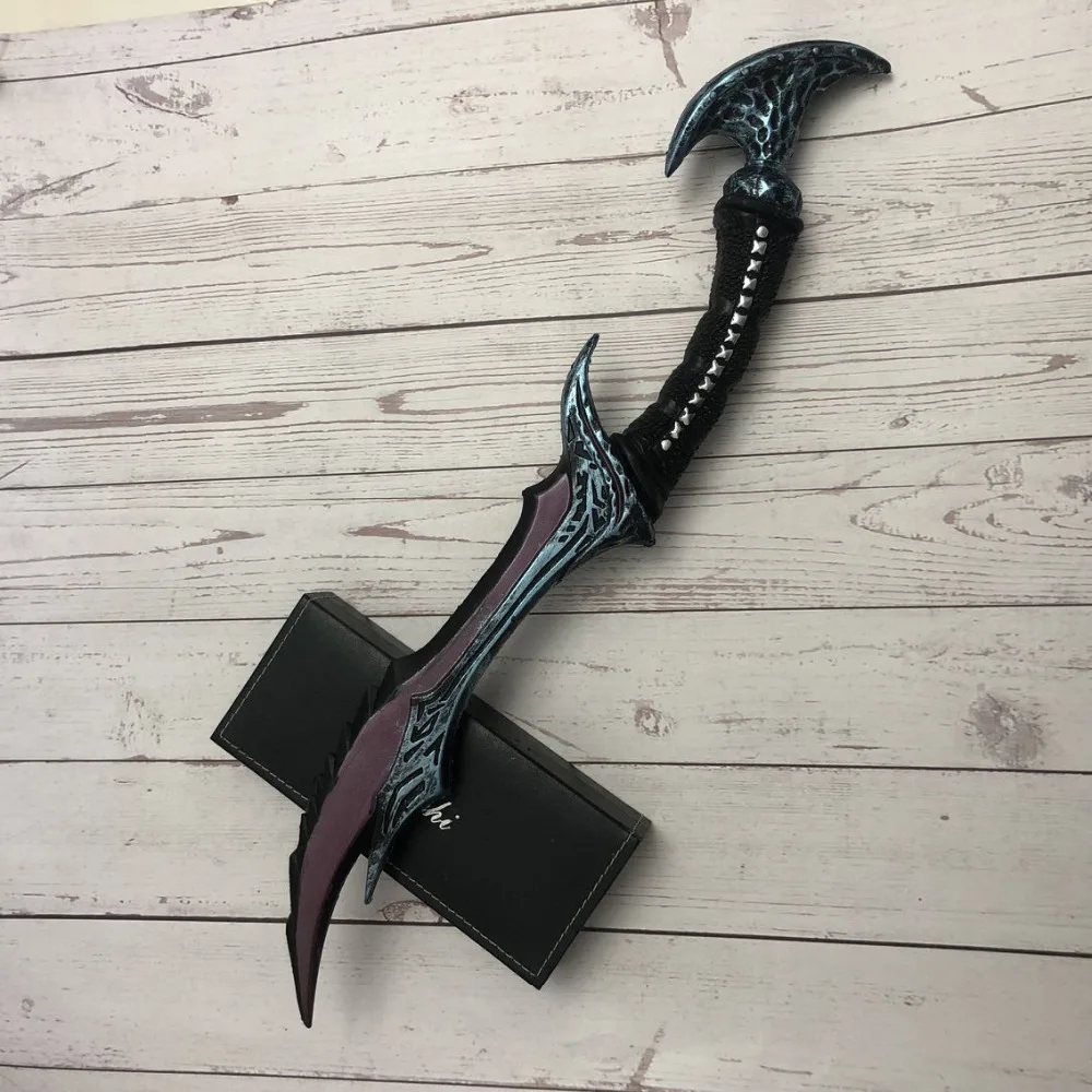 

50CM PU Model Cosplay Game Weapon Anti Mage Scythe of Vyse Elf Weapon Prop Role Play Model