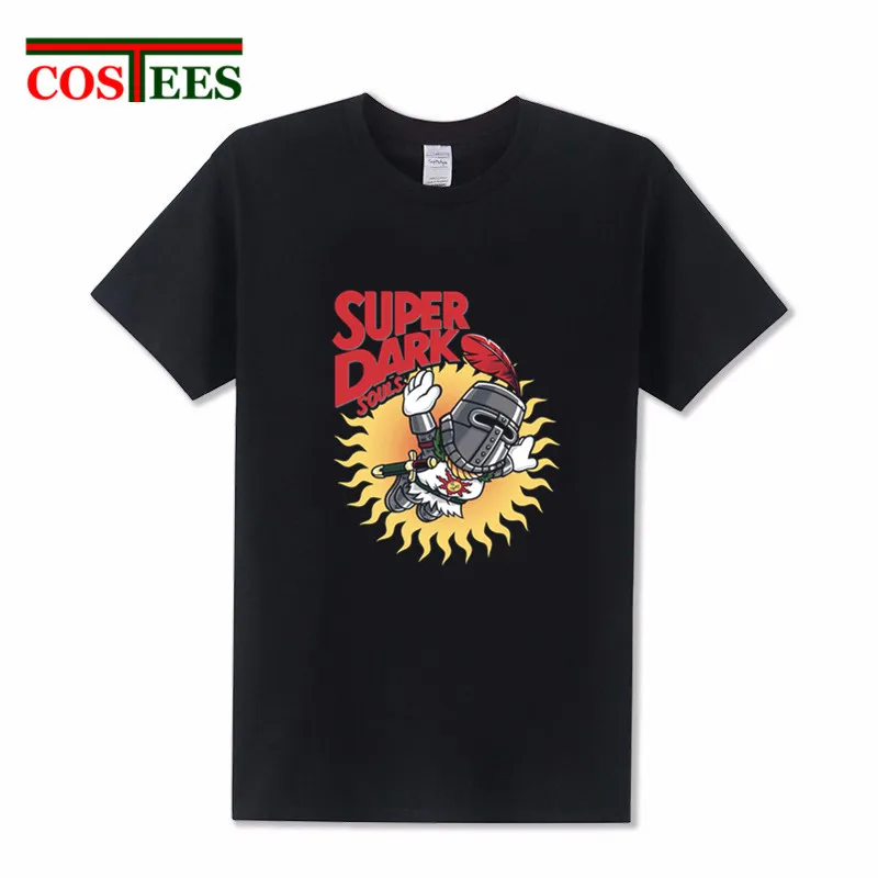 2018 diseño único moda Super oscuro almas camiseta hiphop Praise the sun camiseta covenant knight tops alta calidad
