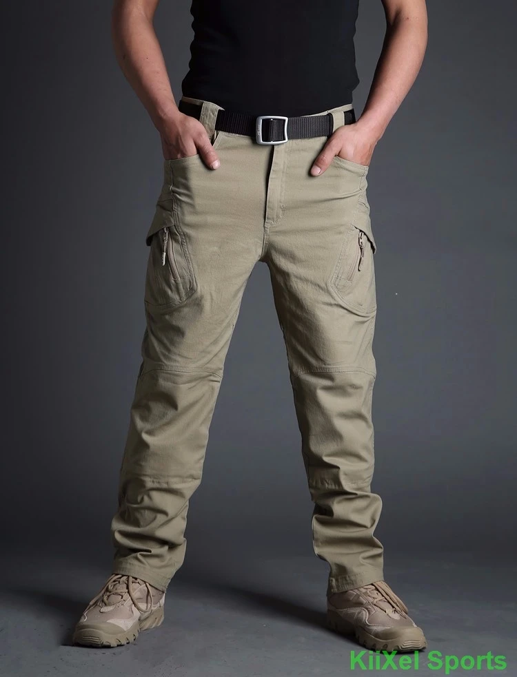 2019 IX9 II Men Militar Tactical Pants Combat Trousers SWAT Army Military Pants Mens Cargo Outdoors Pants Casual Cotton Trousers black cargo trousers