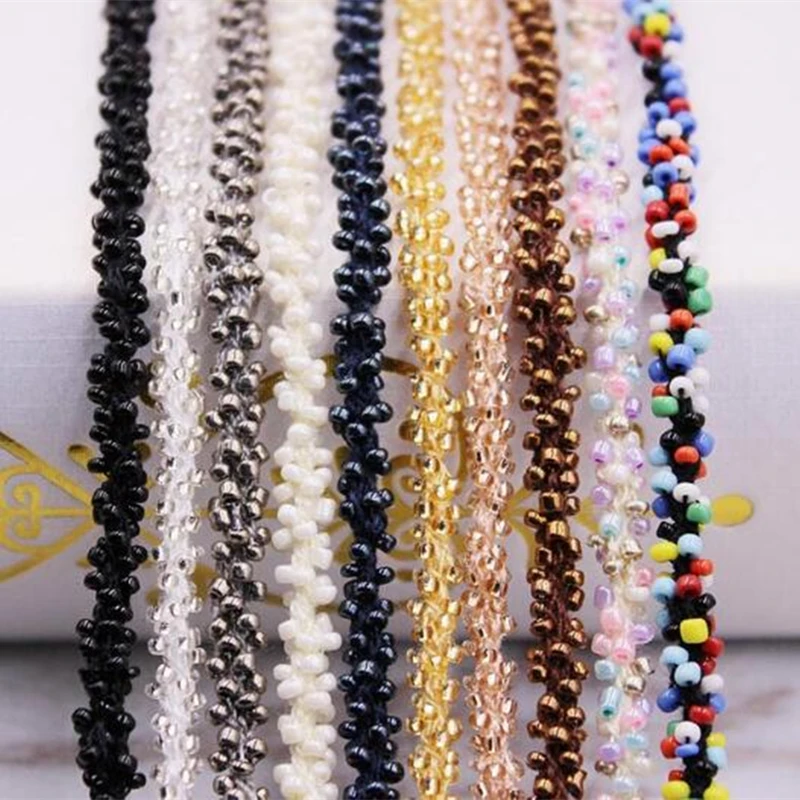 

Beaded Handmade Lace Edge Trims Wedding Dress Belt Sash Ribbon Bridal Applique Fabric Sewing Craft DIY