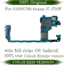 Оригинальная разблокированная материнская плата для samsung Galaxy J7 J700F, система Android, материнская плата для Galaxy J7 J700F с чипами