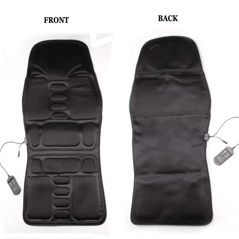 Heated Back Massage Seat For Car Home Office Heat Vibrate Cushion Back Neck Massage Chair For Relaxation 3