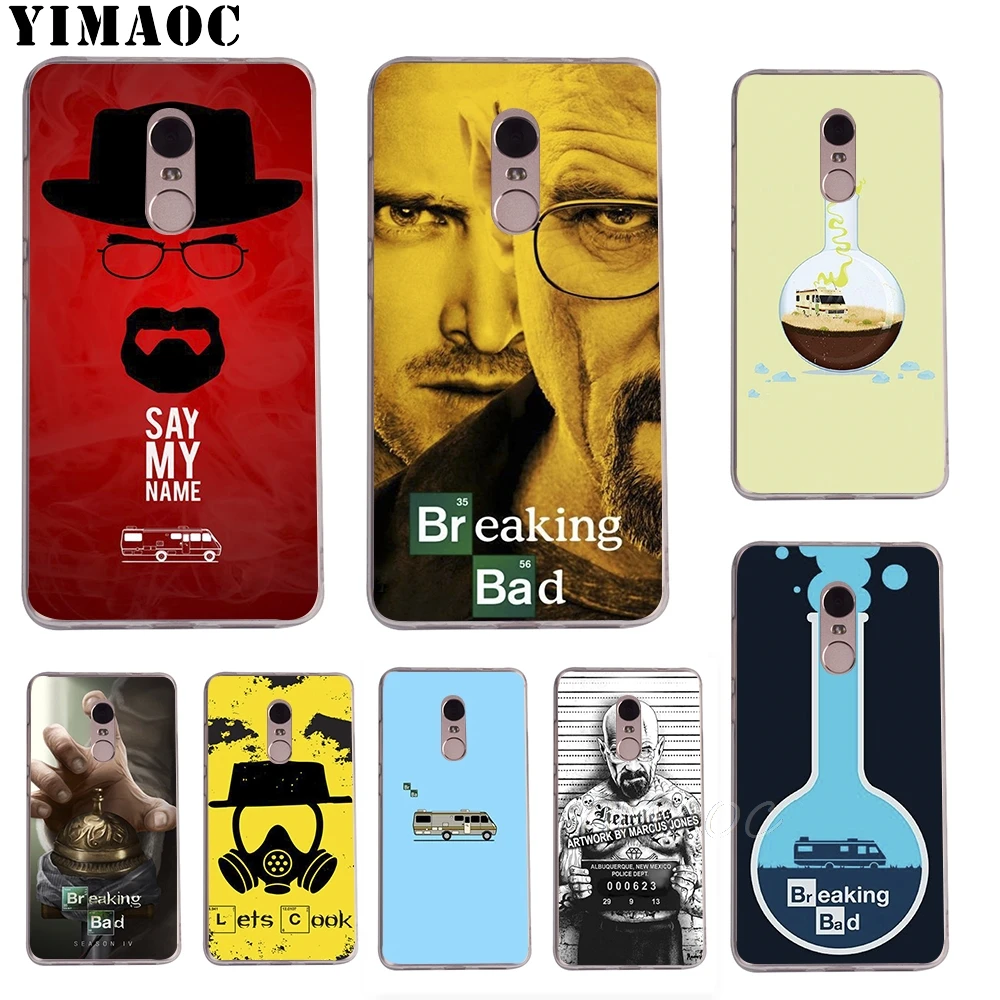 YIMAOC Breaking Bad TVSoft TPU чехол для Xiaomi Redmi 6 4X 5A 4A S2 Note 4 5 Pro Plus Mi 8 9 SE A2 A1 MiX 2S MAX 3 |