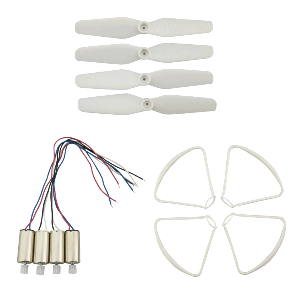 4 шт. Пропеллер и лопасть Защитная крышка двигатели для SYMA X23 X23W RC Дрон