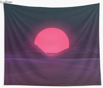 

Neon Sunset Wall Tapestry Cover Beach Towel Throw Blanket Picnic Yoga Mat Home Decoration