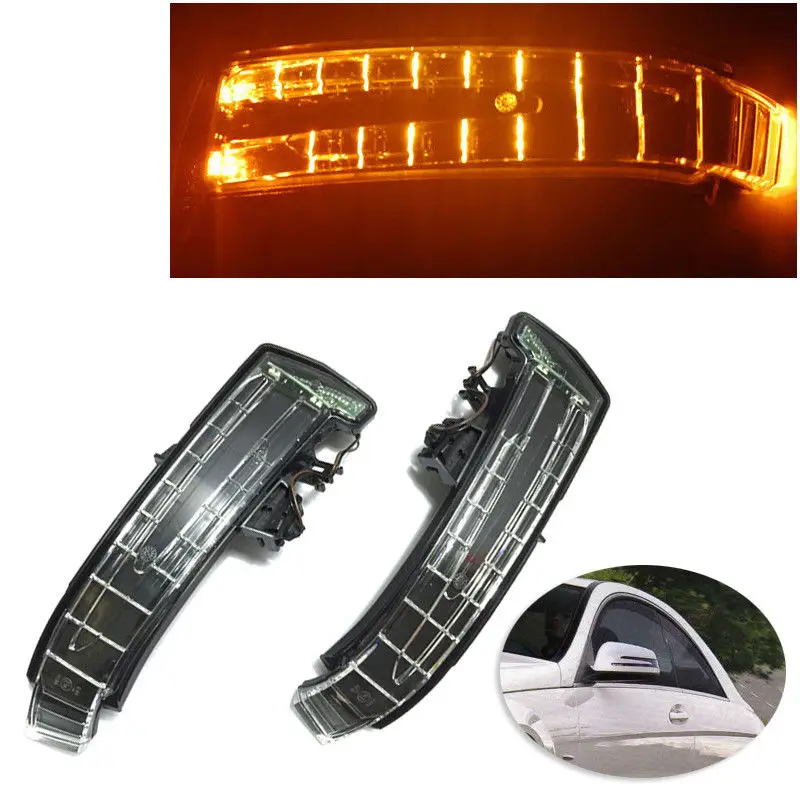 

OEM Quality Side Mirror Turn Signal Light lens For Mercedes W204 W212 W221 LEFT AND RIGHT SIDE For Mercedes C200 LED Signals