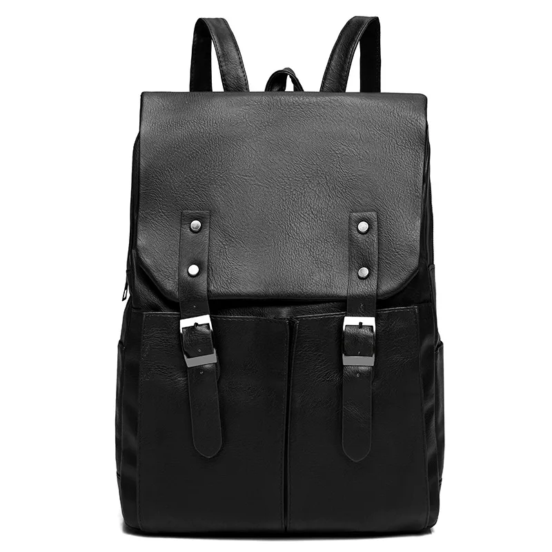 

2018 Soft Pu Leather Backpack College Student Laptop Mochila Multifunction Water Repellent Travel Schoolbags Business Bagpack