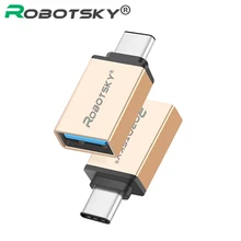 Metal Type C Adapter Male to USB 3.0 Female Converter Type-c to OTG USB3.0 data cable for Google Macbook Chromebook Oneplus