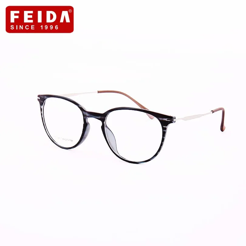 FEIDA, брендовые очки для женщин и мужчин, TR90, оправа, ультра-светильник, ретро очки, винтажные очки, оправа, дизайнерские мужские YX0248