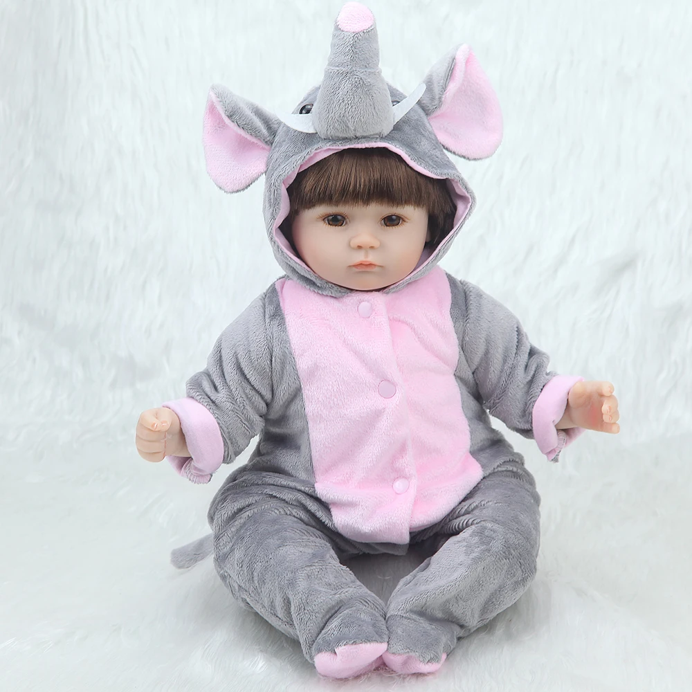 Buy Bebe Reborn dolls silicone girl body 43cm elephant