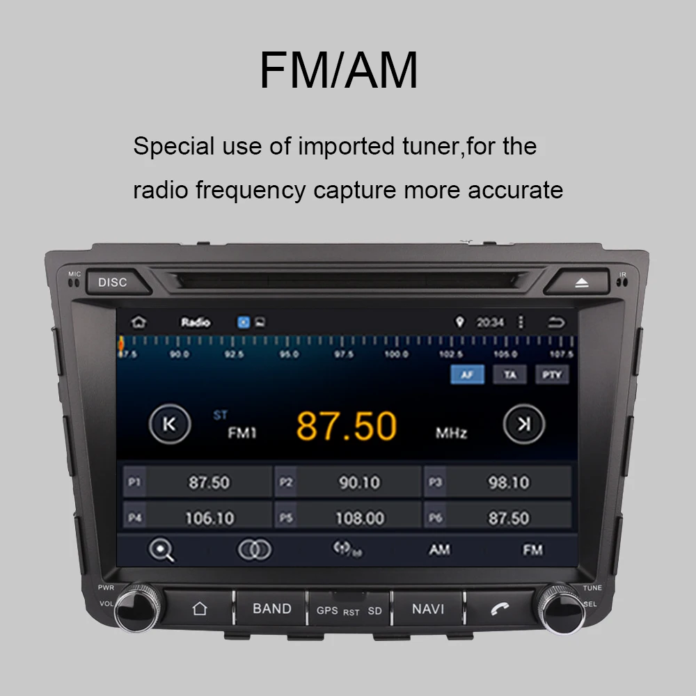Best 2 DIN 1024*600 8 Core Android 9.0 Car DVD For HYUNDAI IX25  2014-2016 with 4GB RAM 3/4G Car GPS Radio Navigation OBD2 Head unit 5