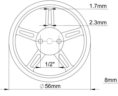 Feetech FS90R Servo Wheel FZ2913 (2)