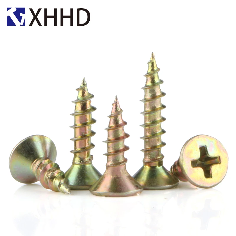 

Phillips Flat Head Cross Recessed Self-Tapping Screw Metric Threaded Countersunk Fiber Nail Drywall Wood Screw Bolt M3.5 M4 M5