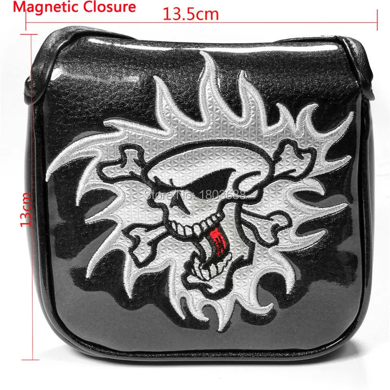 Siranlive Golf Multi-colors Skull Head Cover Putter Cover with Magnetic Closure Golf Headcover Free Shipping Siranlive Golf Multi-colors Skull Head Cover Putter Cover with Magnetic Closure Golf Headcover Free Shipping