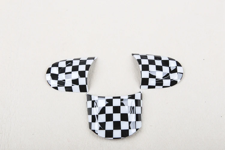 R55-R61 small chequered no-multifuctional steering wheel cover