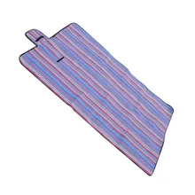 Горячая очень большое одеяло для пикника коврик мат, непромокаемый коврик для путешествий Кемпинг пляж дети детские фиолетовые полосы