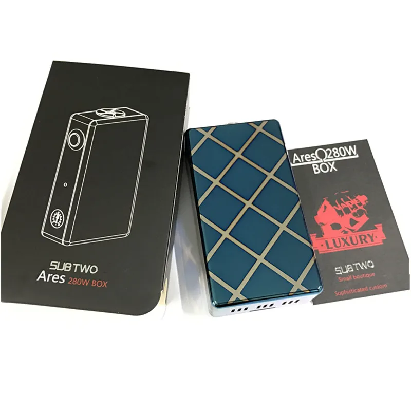 

New Authenctic Electronic Cigarette Luxury Ares 280w box mod Hexohm style dial control 0.1ohm For 510 RDA Atomizer