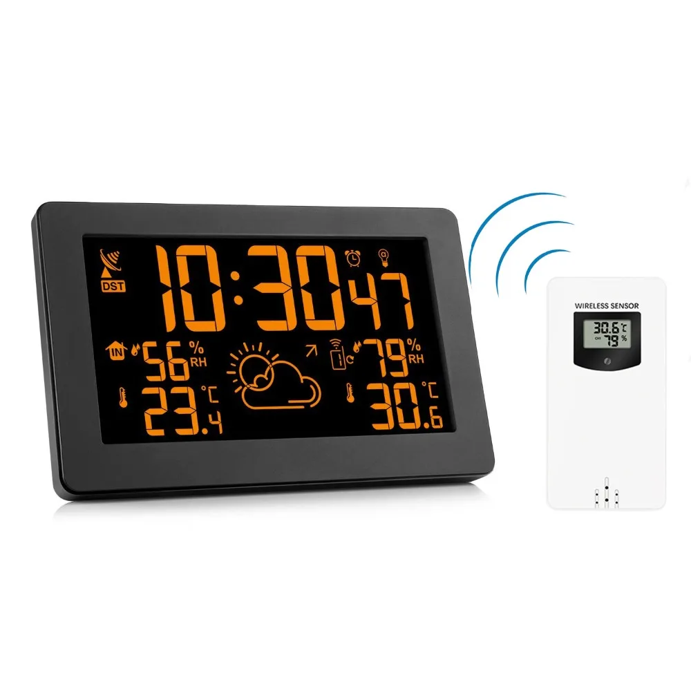 Weather Station Wireless indoor outdoor digital Weather Station weather forecast barometer weather forecaster Weather Alarm