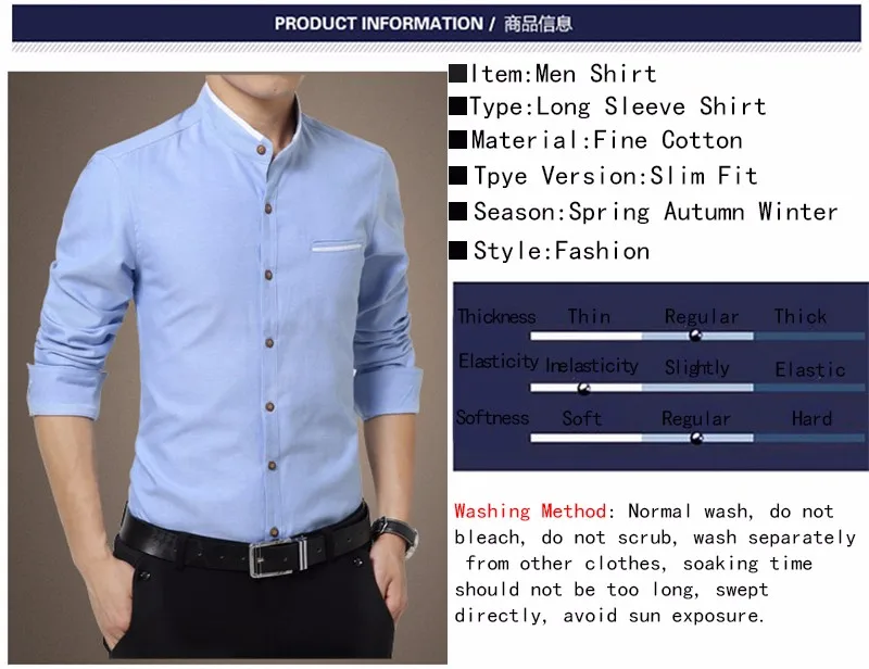 Korean Mens Men Long Stop118 Slim Collar Fit M-5XL Mandarin Dress discount Last Fashion Business Casual BROWON New Sleeve Shirt Shirts Clothes 5 Korean Mens Men Long 5