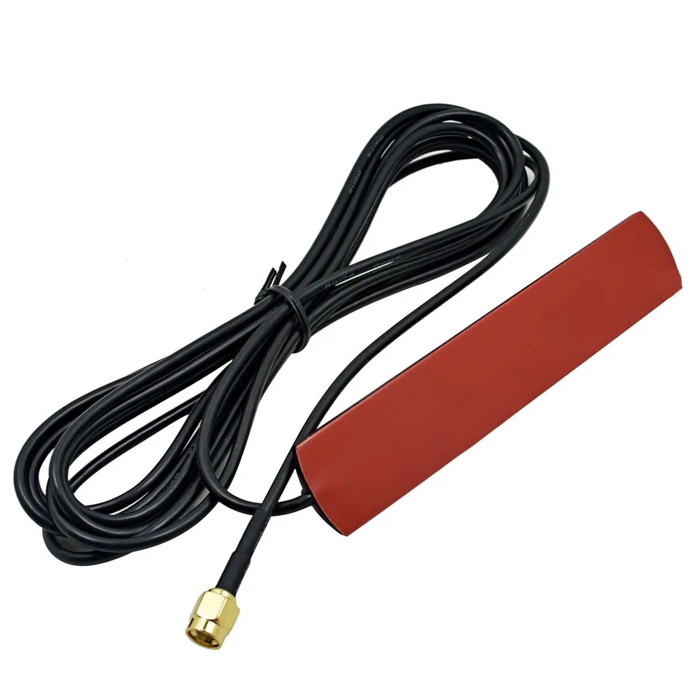 Amplified Remote GPS+GSM Combined Antenna RP-SMA Male with female pin 3M cable 