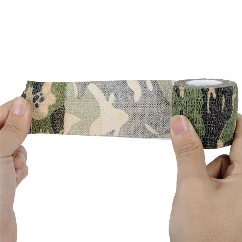 Elastic Stealth Military Waterproof Hunting Camouflage Tape For Gun Paintball CS War Airsoft Refle Shooting Camping Travel Kit