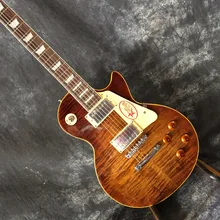 

Custom Store LP Standard Electric Guitar Tobacco Sun Color LP Guitar 59th Edition AAAAA Tiger Pattern Maple Veneer, High Quality