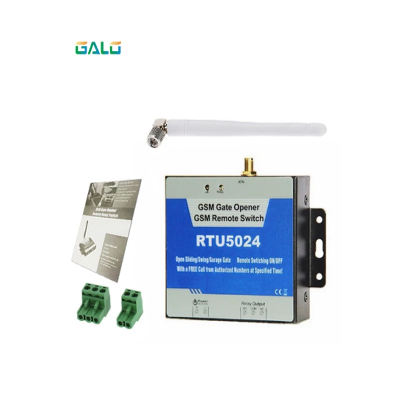 GSM Gate Access Control Opener System SMS/Free Call Rechargeable Battery for power off alarm