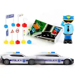 Обучающая мульти-функция для хранения автомобиля игрушка тема модель для хранения автомобиля + 6 сплав Carr подарок детский 'searly Puzzle Car
