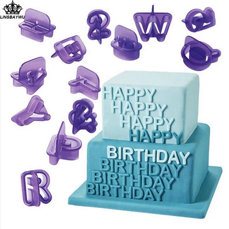 

40Pcs/Set Alphabet Numbers Letter Character Fondant Cake Decorating Set DIY Biscuit Icing Cutter Moulds Cake Decorating Tools