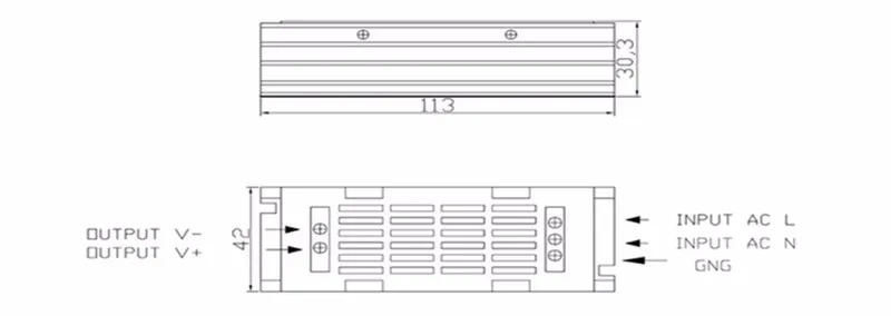 6 шт. AC 220 В к DC 12vdc 60 Вт светодиодный драйвер небольшие Переключая Питание для Светодиодные полосы Трансформаторы черный блок