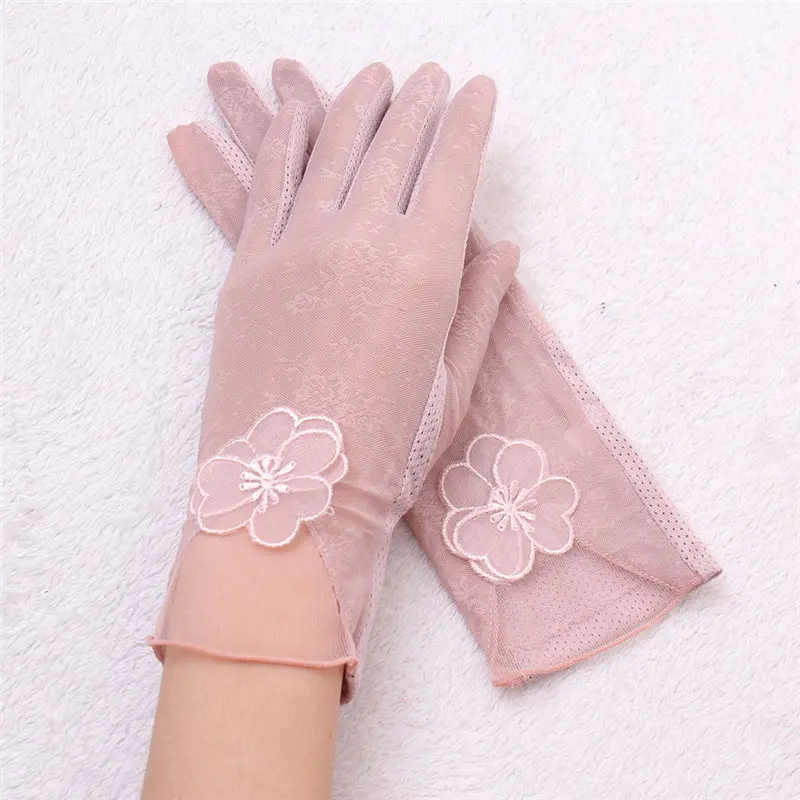  Women's Summer UV-Proof Driving Gloves Gloves Lace Gloves rekawiczki luvas guantes eldiven handschoenen 40FE2007