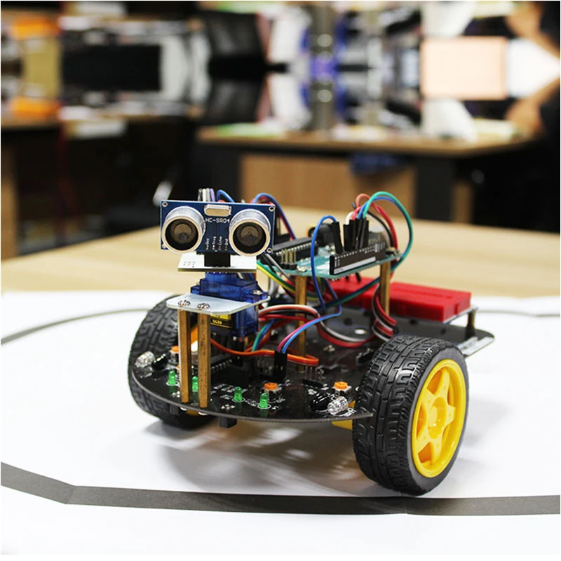 Yahboom умный автомобиль Smartduino стартовый набор и умный робот 2в1 для Arduino Uno R3 совместим с scrch3.0