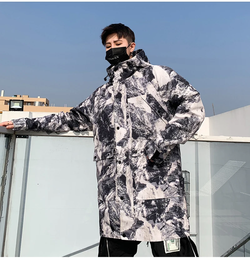 Patchwork Oversize Windbreaker Pullover Jackets Male Coats Vintage Varsity Jacket Men  (9)